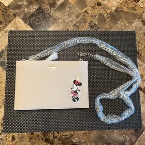 RARE Kate Spade Mini Mouse Mini Sima Leather Clutch Crossbody